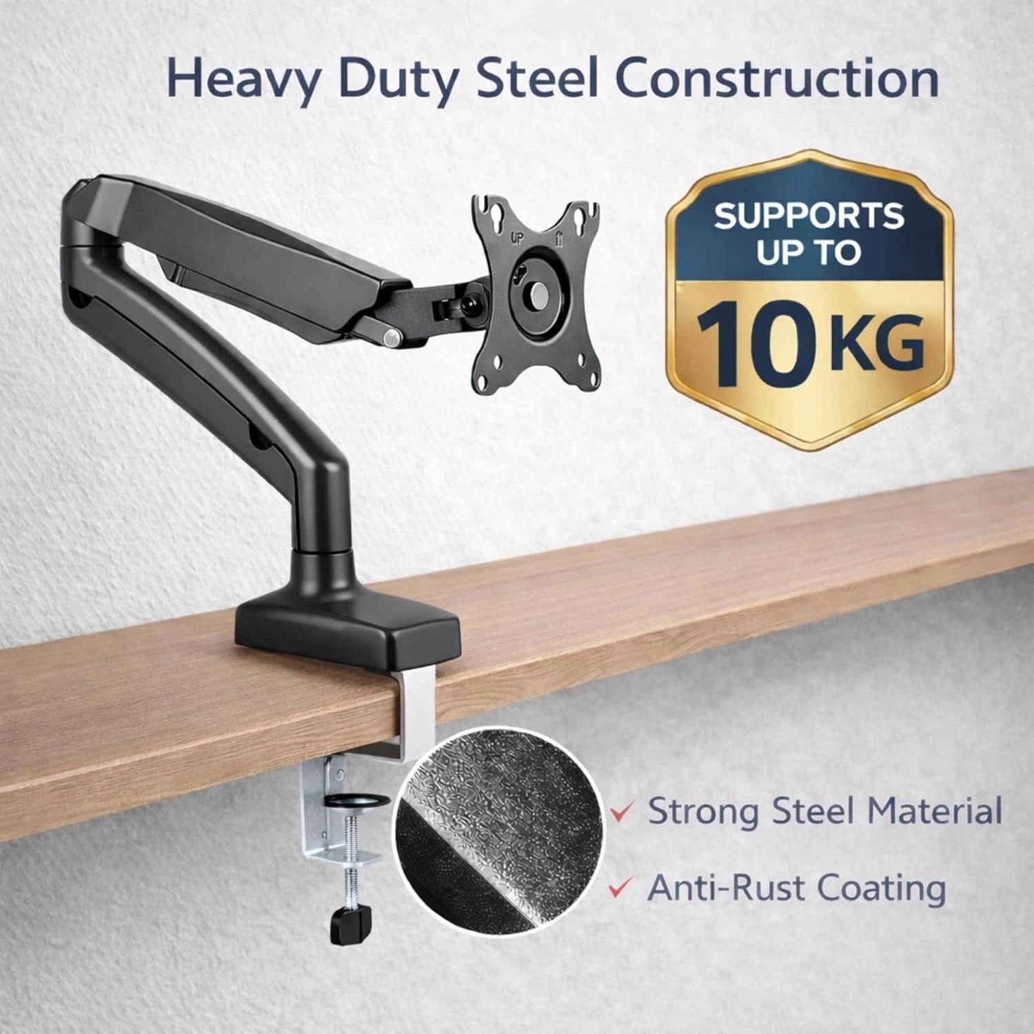 LED Monitor Mount Stand For LED 17"- 32" with Gas Spring Desk Arm view 2